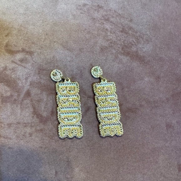 Rose Gold Bride Earrings - Picture 2 of 2